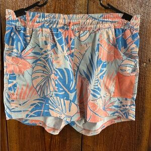 Tropical Print Women's Athletic Shorts